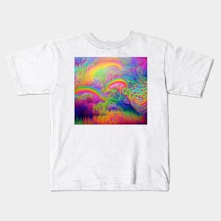 Psychedelic Rainbow Kids T-Shirt